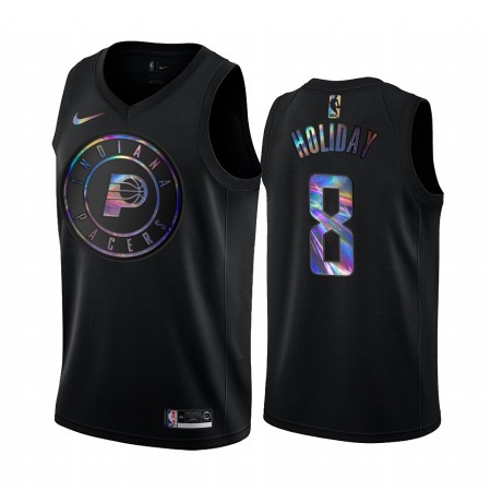 NBA Mænd Trøje Indiana Pacers Justin Holiday 8 Iridescent HWC Collection Swingman